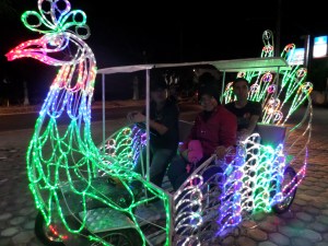 Sepeda lampu bercahaya