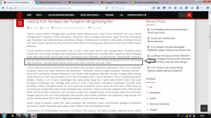 Pengumuman tentang bahaya klorin